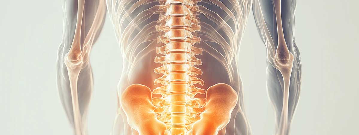 목·허리 통증 상담 및 모형 설명